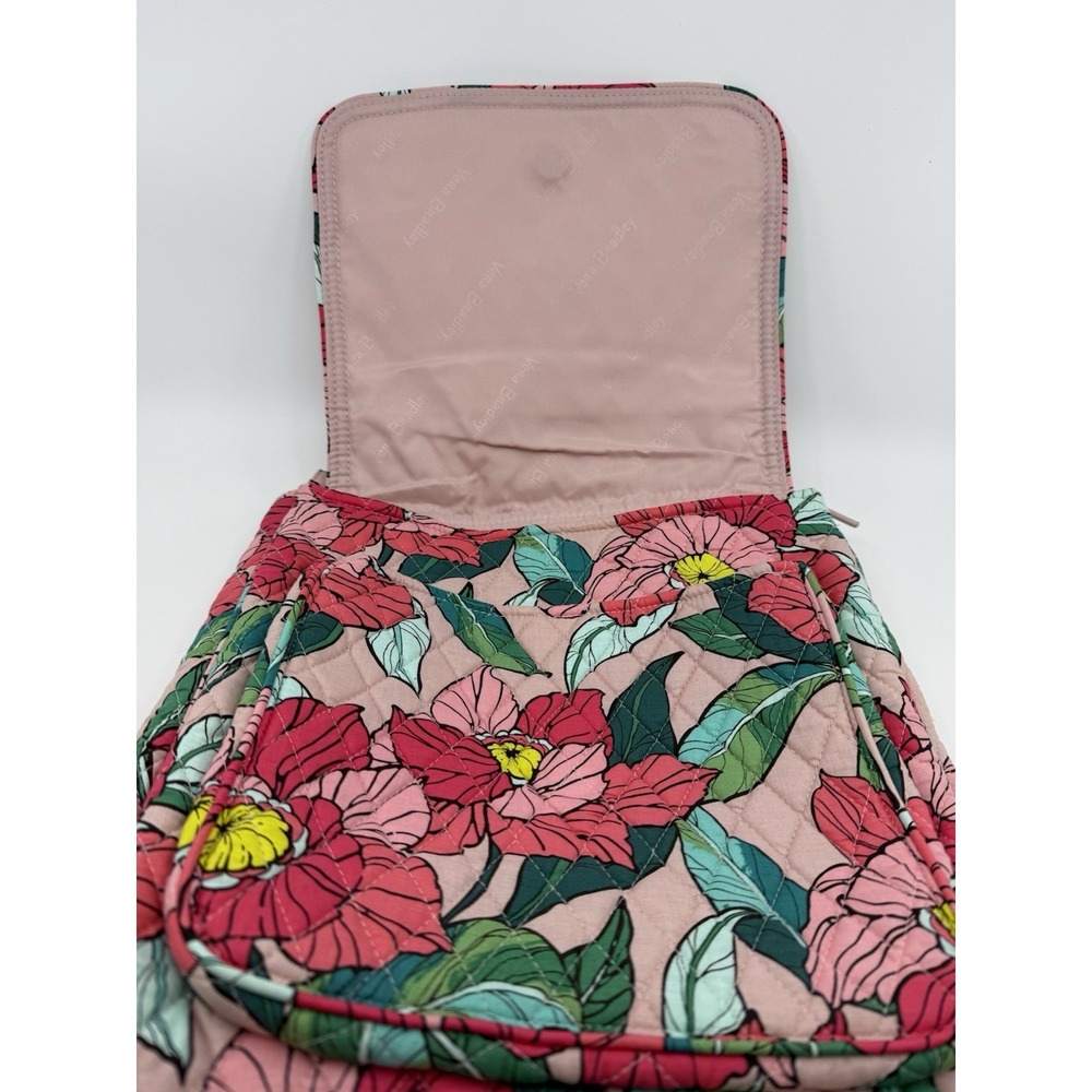 Vera‎ Bradley Quilted Floral Crossbody Shoulder Bag Pink Adjustable Strap NWT - Picture 5 of 14